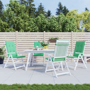Vidaxl Gartenstuhl Kissen 4 St. hoher Rücken 120x50x3 cm Stoff grün - afbeelding 1