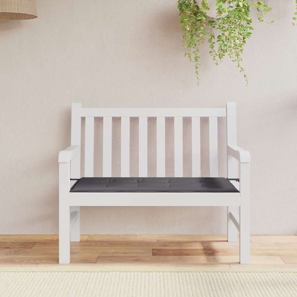 Vidaxl Garden Bench Cushion 100x50x3 cm Oxford Stoffanthrazit -gelöscht