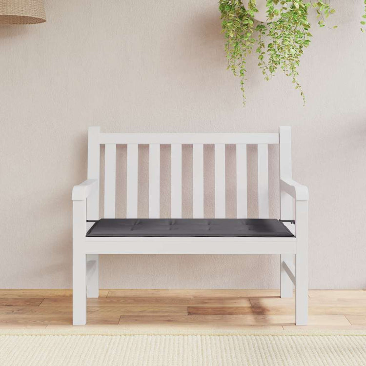 Vidaxl Garden Bench Cushion 100x50x3 cm Oxford Stoffanthrazit -gelöscht