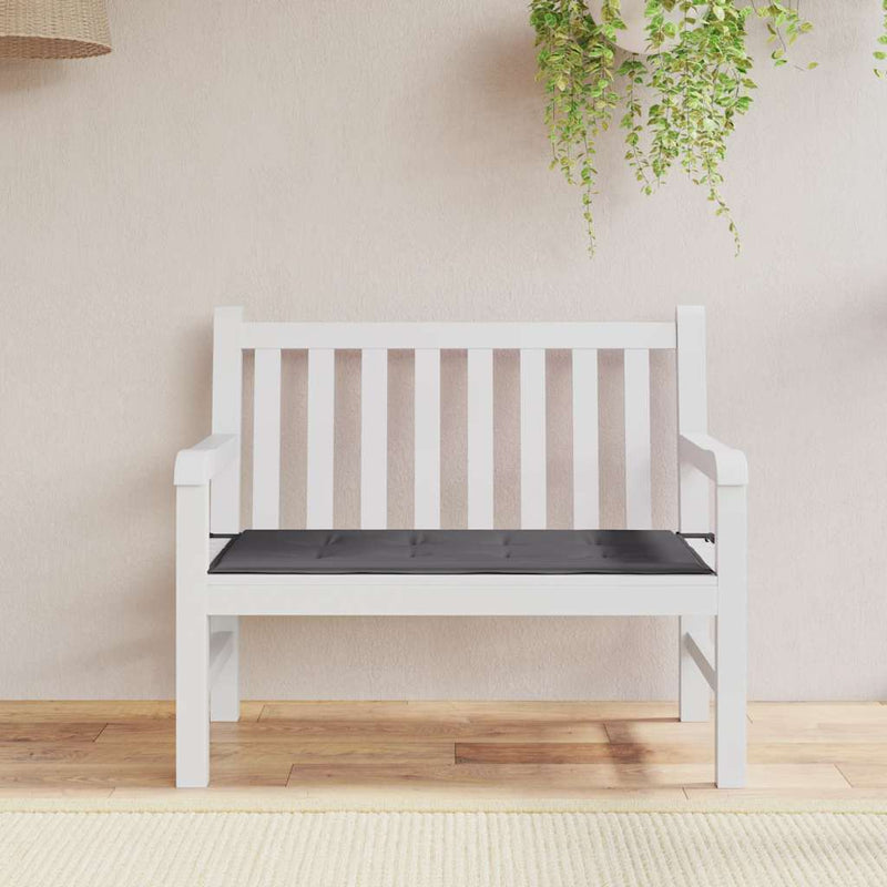 Vidaxl Gartenbankkissen 120x50x3 cm Oxford Stoffanthrazit -gelöscht