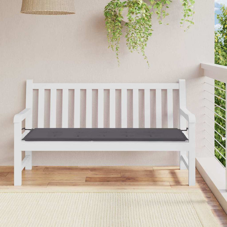 Vidaxl Garden Bench Kissen 150x50x3 cm Oxford Stoffanthrazit -gelöscht