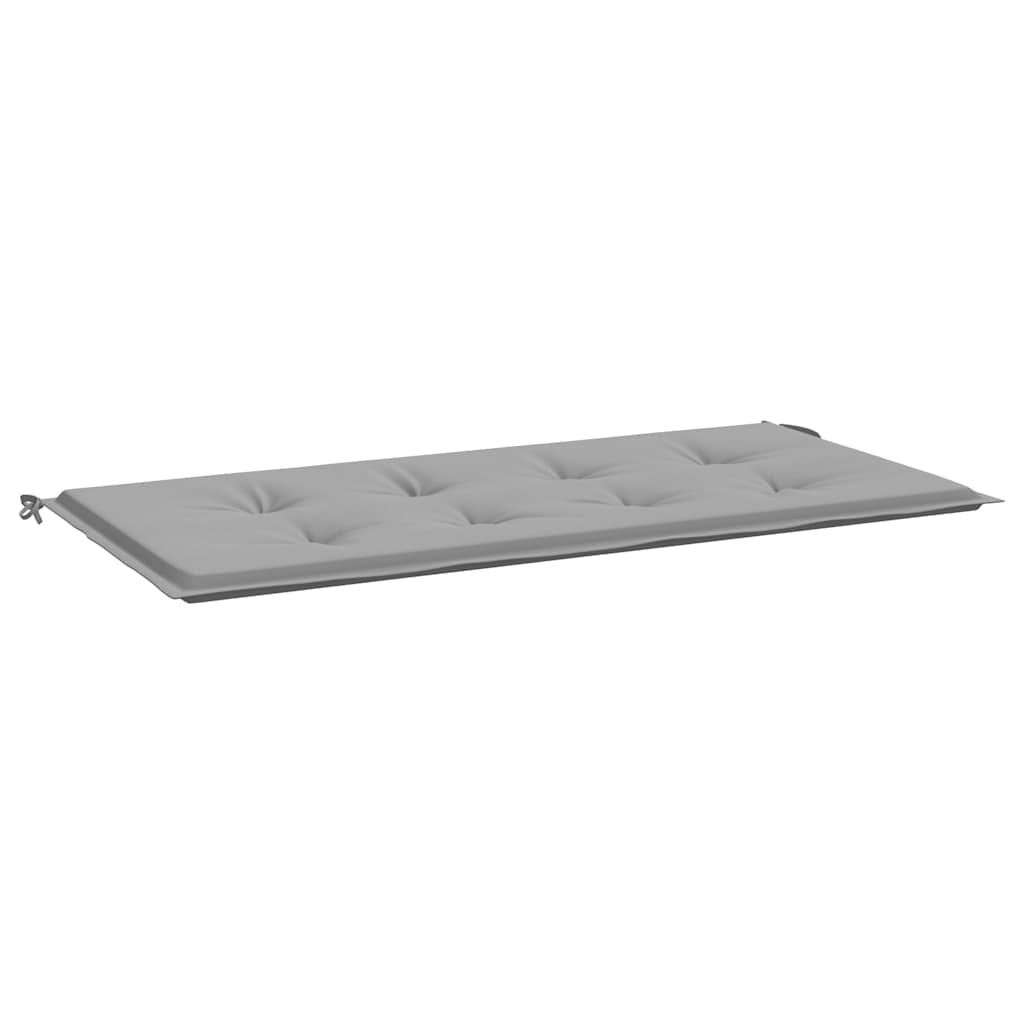 Vidaxl Garden Bench Kissen 120x50x3 cm Oxford Stoff grau