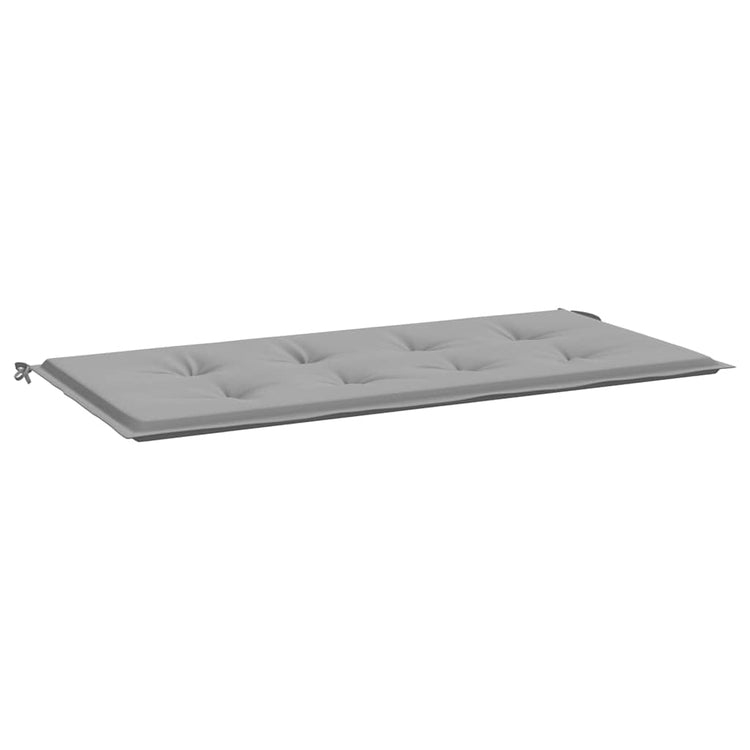 Vidaxl Garden Bench Kissen 120x50x3 cm Oxford Stoff grau
