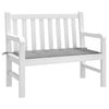 Vidaxl Garden Bench Kissen 120x50x3 cm Oxford Stoff grau
