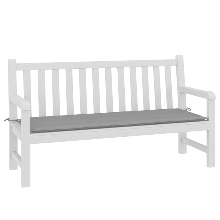 Vidaxl Gartenbank Kissen 150x50x3 cm Oxford Stoff grau