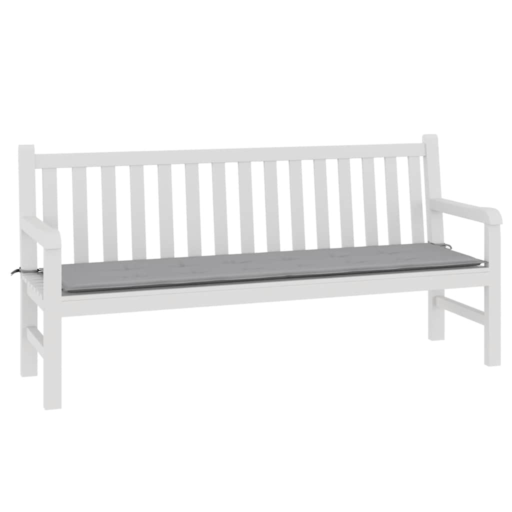 Vidaxl Garden Bench Kissen 180x50x3 cm Oxford Stoff grau