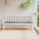 Vidaxl Garden Bench Kissen 180x50x3 cm Oxford Stoff grau