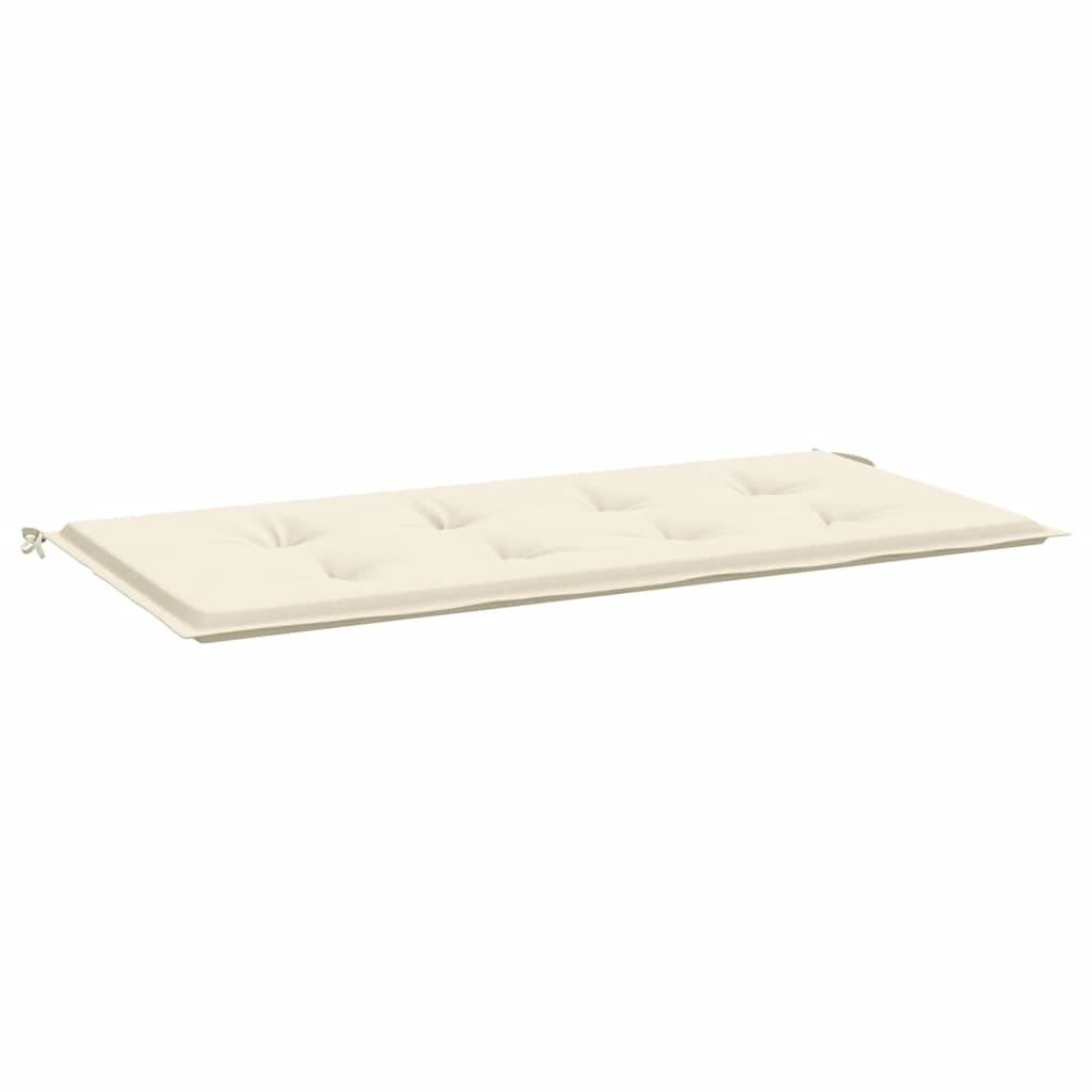 Vidaxl Garden Bench Kissen 100x50x3 cm Oxford Stoff Crème -Colored