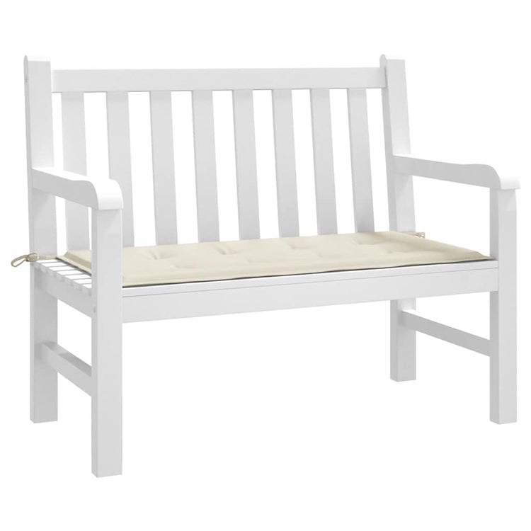 Vidaxl Garden Bench Kissen 100x50x3 cm Oxford Stoff Crème -Colored