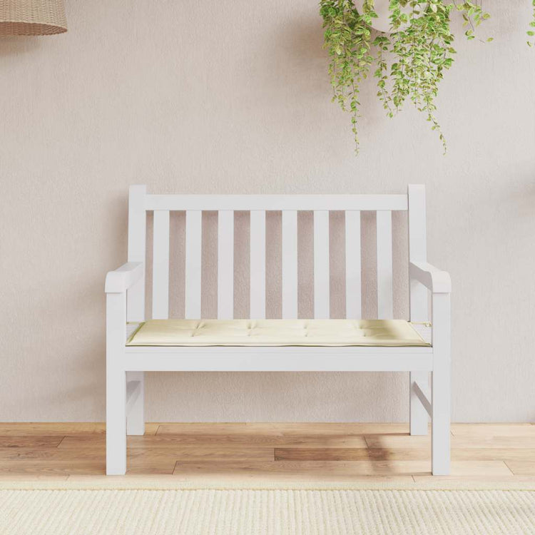 Vidaxl Garden Bench Kissen 100x50x3 cm Oxford Stoff Crème -Colored