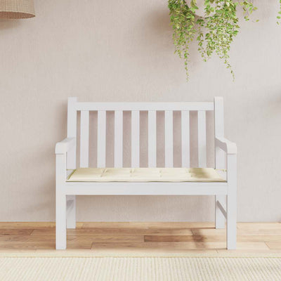 Vidaxl Garden Bench Kissen 100x50x3 cm Oxford Stoff Crème -Colored