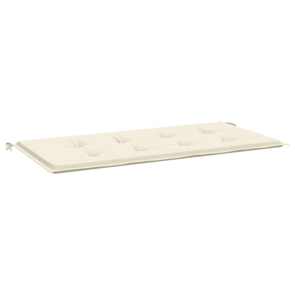 Vidaxl Gartenbank Kissen 120x50x3 cm Oxford Stoff Crème gefärbt