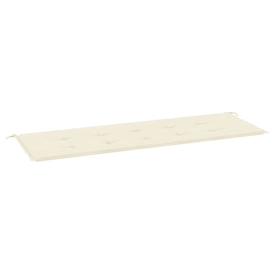 Vidaxl Garden Bench Kissen 150x50x3 cm Oxford Stoffcreme -gelöscht
