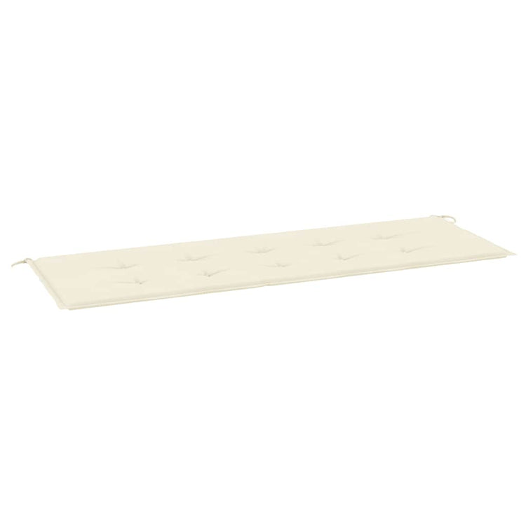 Vidaxl Garden Bench Kissen 150x50x3 cm Oxford Stoffcreme -gelöscht