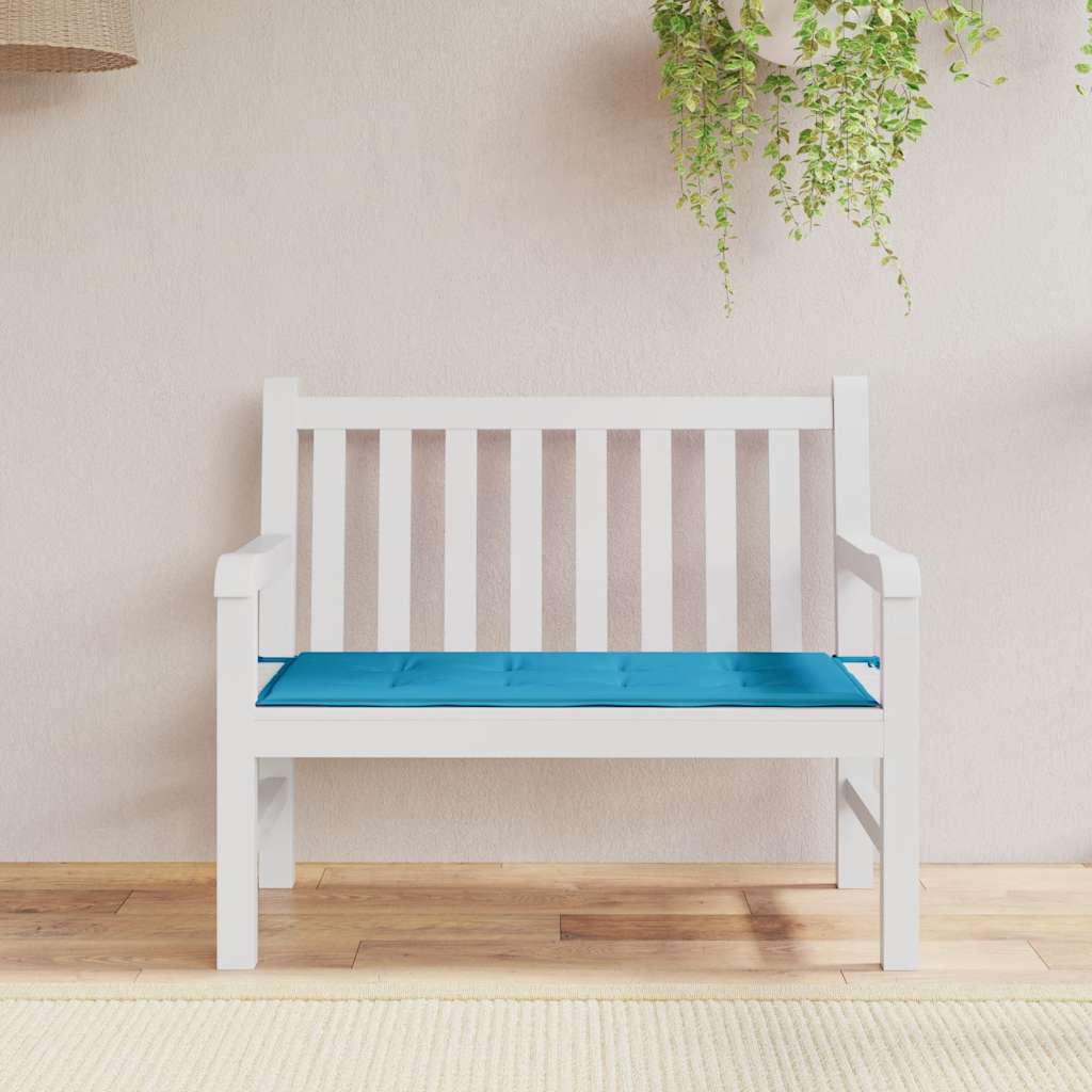 Vidaxl Gartenbank Kissen 120x50x3 cm Oxford Stoff Blau