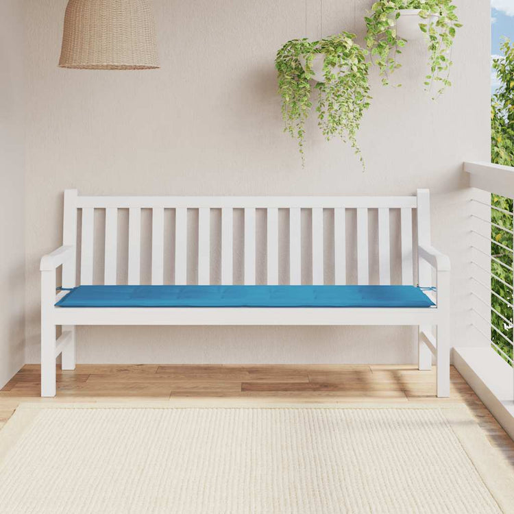 Vidaxl Gartenbank Kissen 180x50x3 cm Oxford Stoff Blau