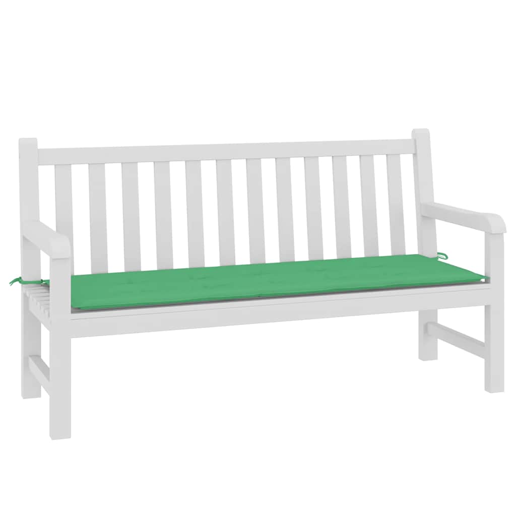 Vidaxl Garden Bench Kissen 150x50x3 cm Oxford Stoff grün