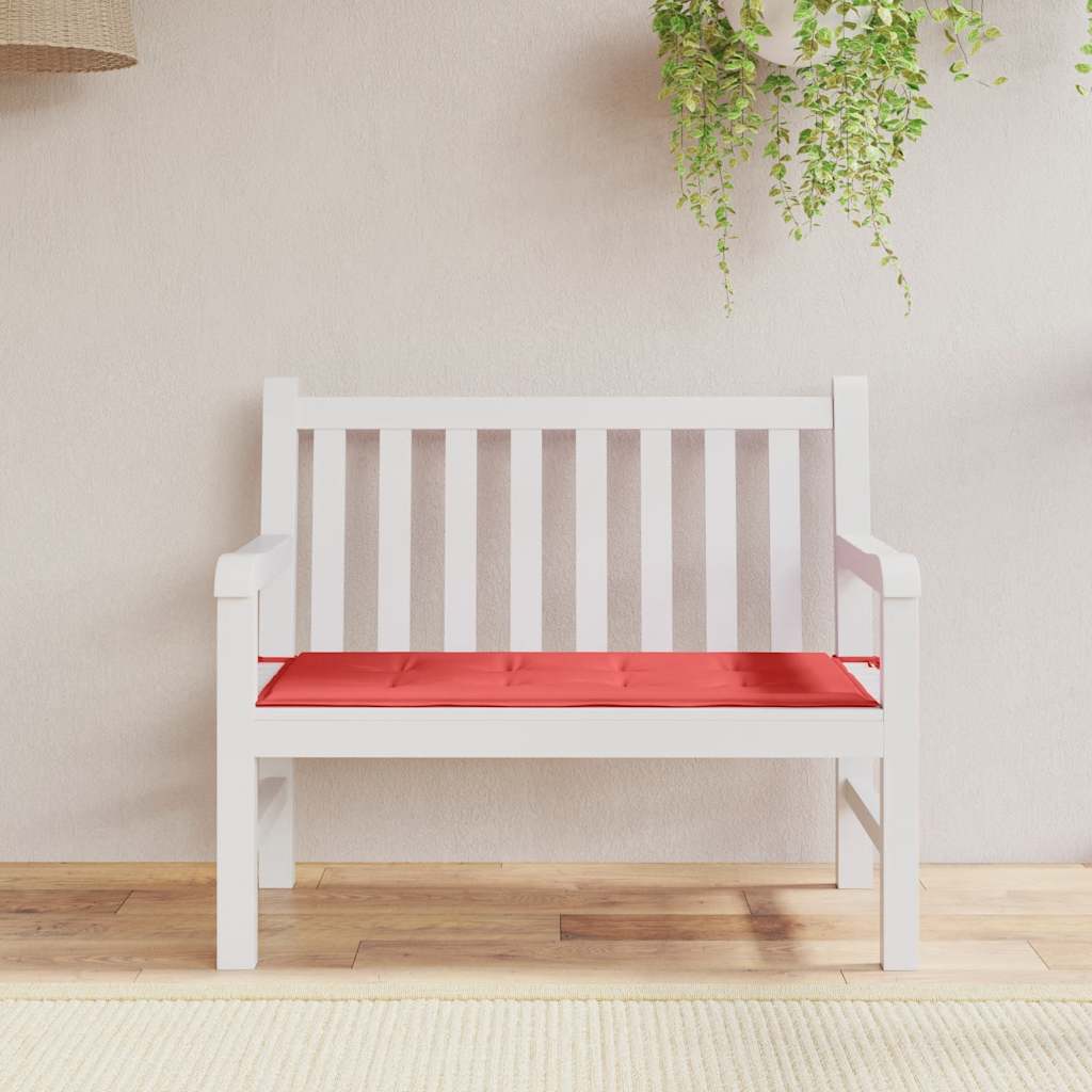 Vidaxl Garden Bench Kissen 120x50x3 cm Oxford Stoff rot