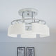VIDAXL -Deckenlampe mit Ellips -verdrängten Glashauben 5xe14 200W