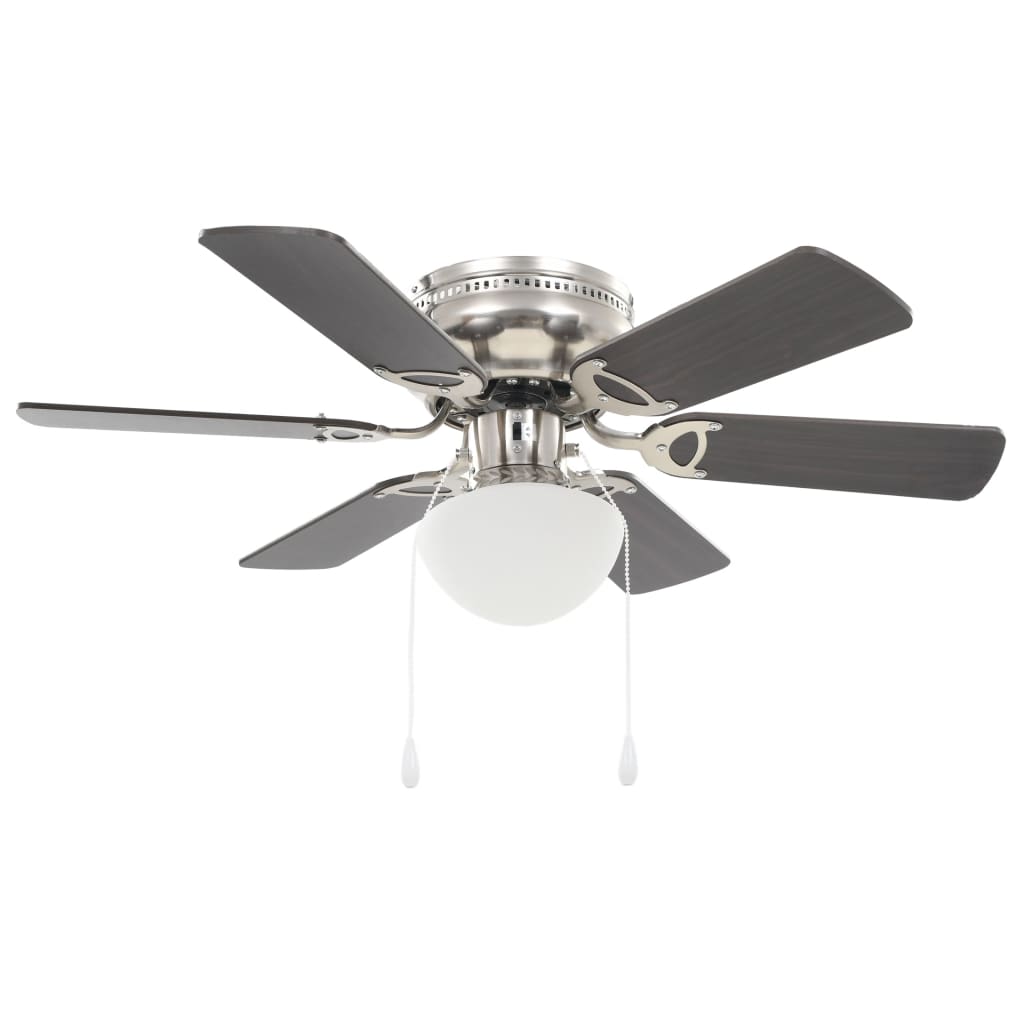 Vidaxl Deckenventilator mit Lampe 82 cm dunkelbraun