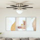 Vidaxl Deckenventilator mit Lampe 82 cm dunkelbraun