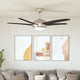 Vidaxl Deckenventilator mit Lampe 128 cm braun