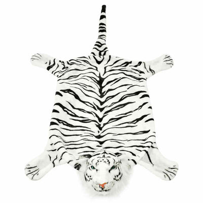 Vidaxl Tigerboden Plüsch 144 cm Weiß