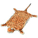 VidaXL Leopardenteppich Plüsch 139 cm braun