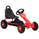 Vidaxl Go -Kart mit Pedalen und pneumatischen Reifen rot