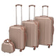 Vidaxl Hard Rolling Koffer Set Champagner 4-DLG