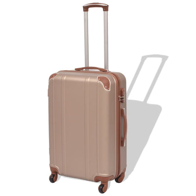 Vidaxl Hard Rolling Koffer Set Champagner 4-DLG