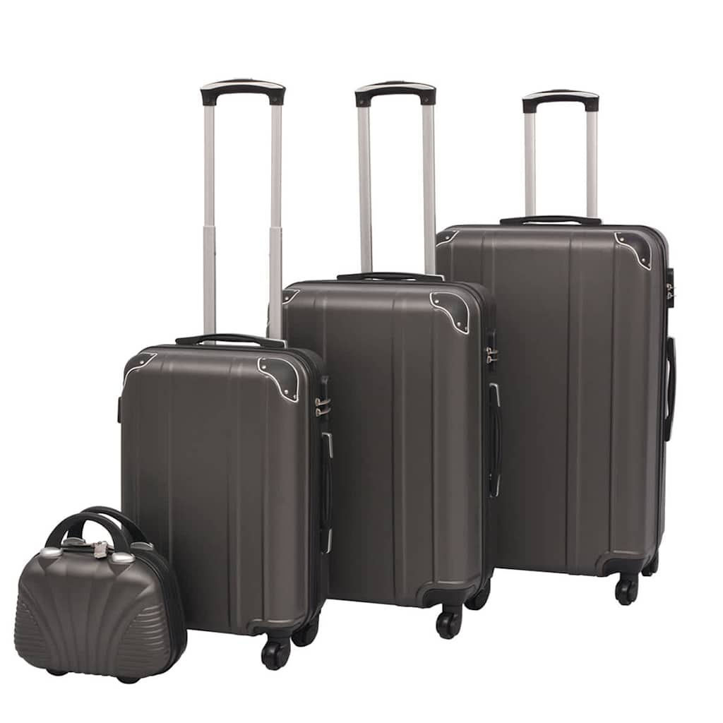 Vidaxl Hard Rolling Case Set Anthrazit 4-DLG