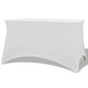 VIDAXL -TABEL -Abdeckung Stretch Weiß 243x76x74 cm 2 STs