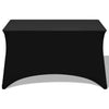VIDAXL -Tischabdeckung Stretch Black 120x60.5x74 cm 2 STs