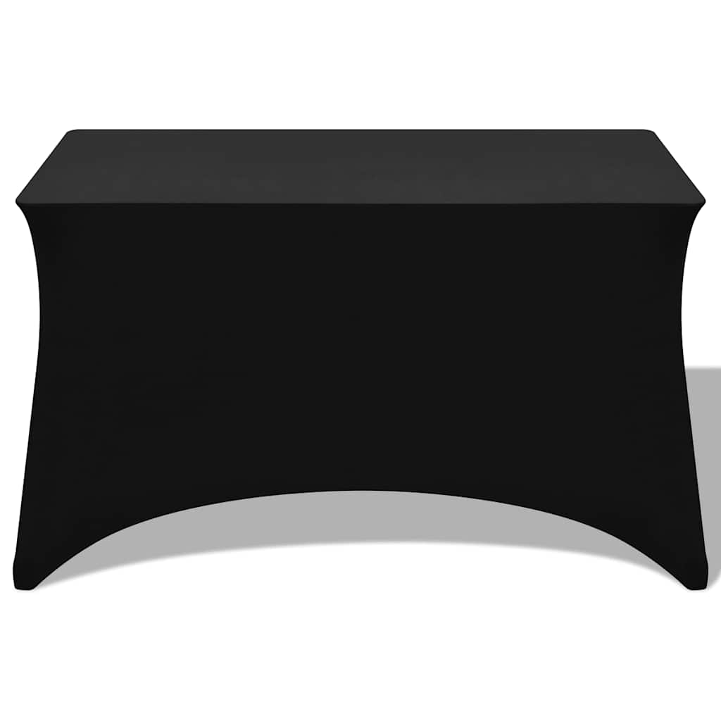 VIDAXL -Tischabdeckung Stretch Black 183x76x74 cm 2 PCs