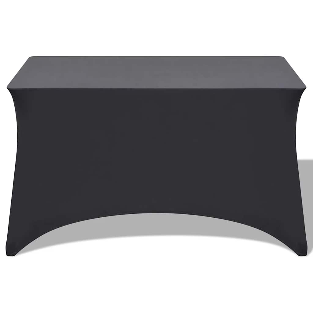VIDAXL -Tabelle Abdeckung Stretch Anthrazit 183x76x74 cm 2 PCs