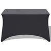 VIDAXL -Tabelle Abdeckung Stretch Anthrazit 243x76x74 cm 2 PCs