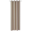 Vidaxl -Vorhang mit Metallringen Blacking 270x245 Creme