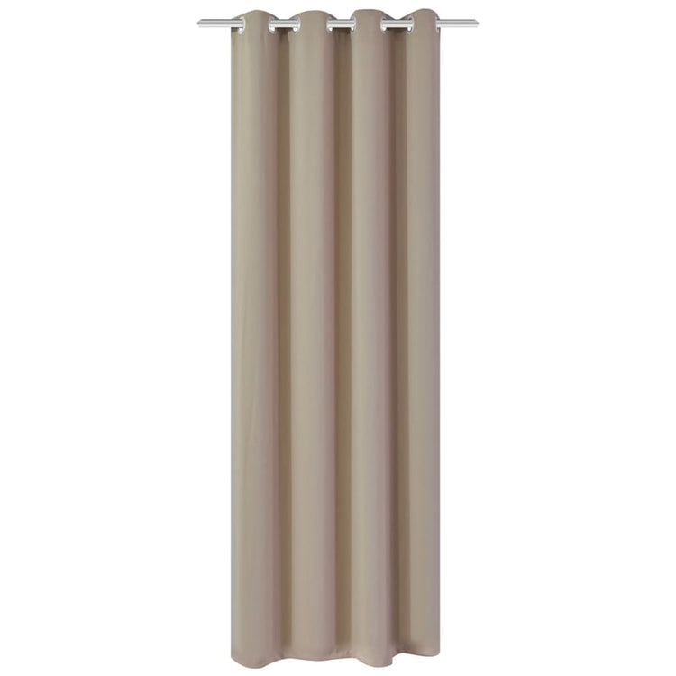 Vidaxl -Vorhang mit Metallringen Blacking 270x245 Creme