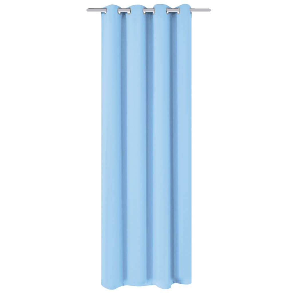 Vidaxl -Vorhang mit Metallringen Blackout 270x245 Türkis