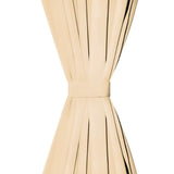 Vidaxl-Mikrosatinvorhänge mit Schleifen 140x175 cm Beige 2 PCs - afbeelding 3