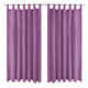 Vidaxl-Mikrosatinvorhänge mit Schleifen 140x175 cm Lila 2 STs
