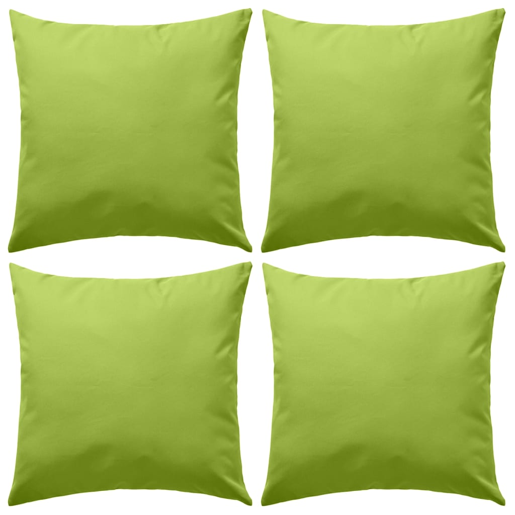 Vidaxl Outdoor -Kissen 45x45 cm Apple Green 4 PCs