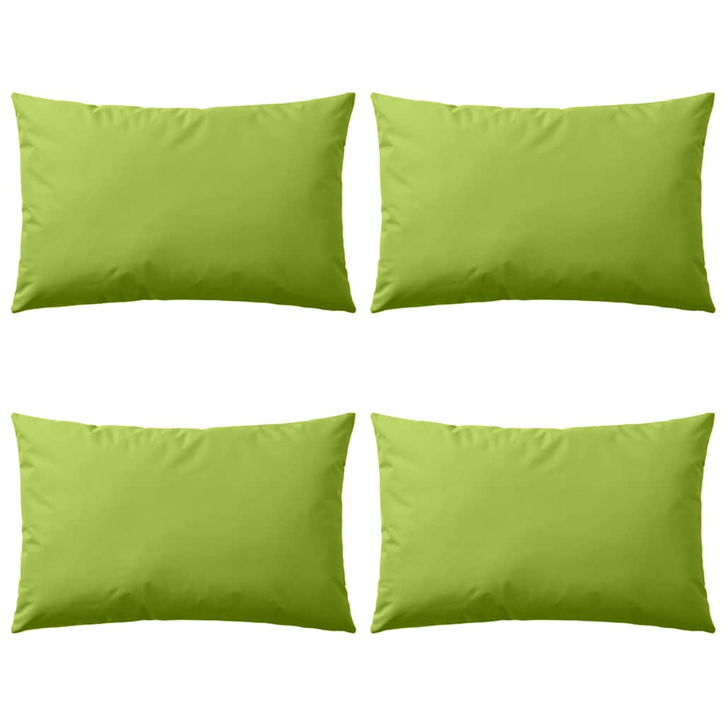 Vidaxl Outdoor -Kissen 60x40 cm Apple Green 4 PCs