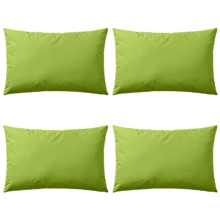 Vidaxl Outdoor -Kissen 60x40 cm Apple Green 4 PCs
