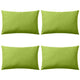 Vidaxl Outdoor -Kissen 60x40 cm Apple Green 4 PCs