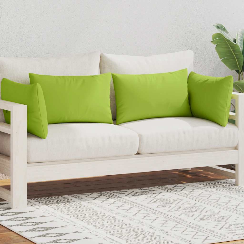 Vidaxl Outdoor -Kissen 60x40 cm Apple Green 4 PCs