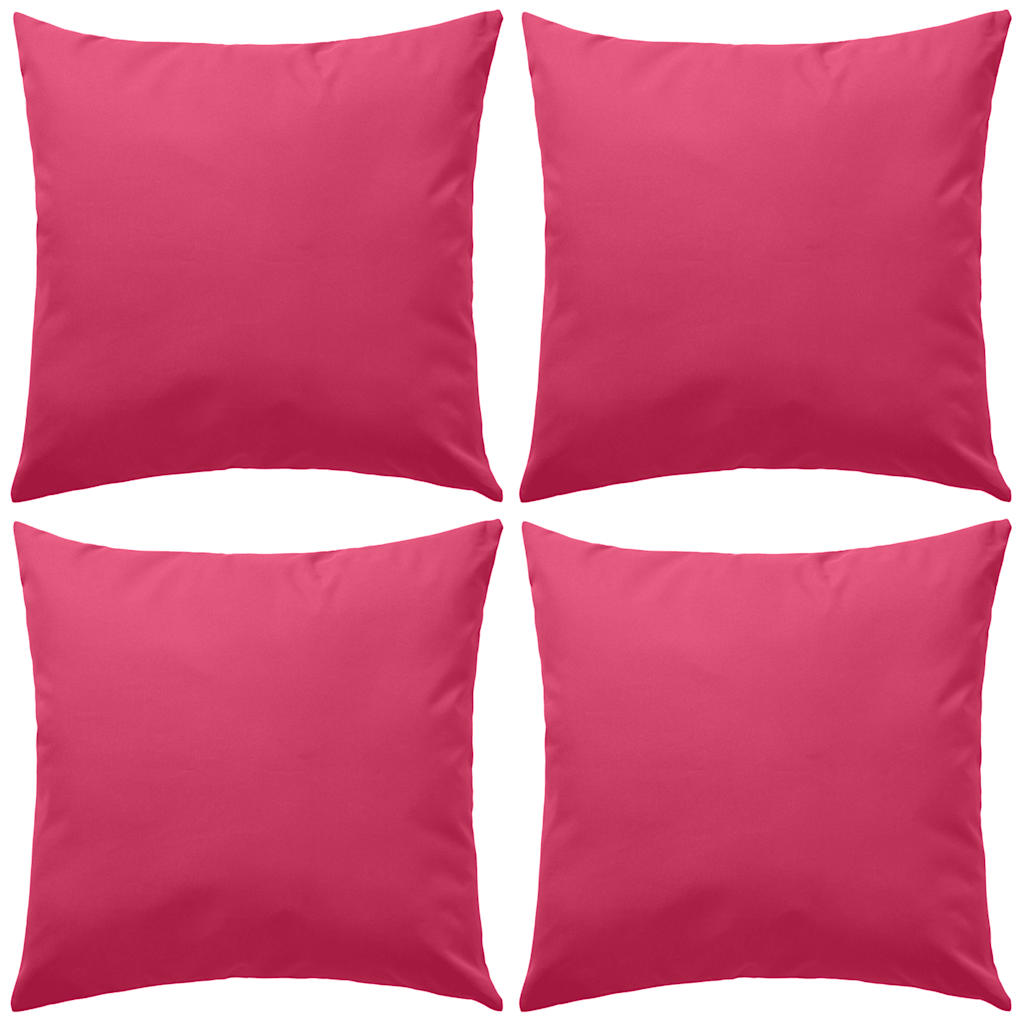 Vidaxl Outdoor -Kissen 45x45 cm Pink 4 PCs