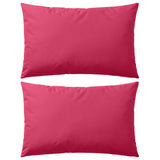Vidaxl Outdoor -Kissen 60x40 cm Pink 2 STs - afbeelding 1
