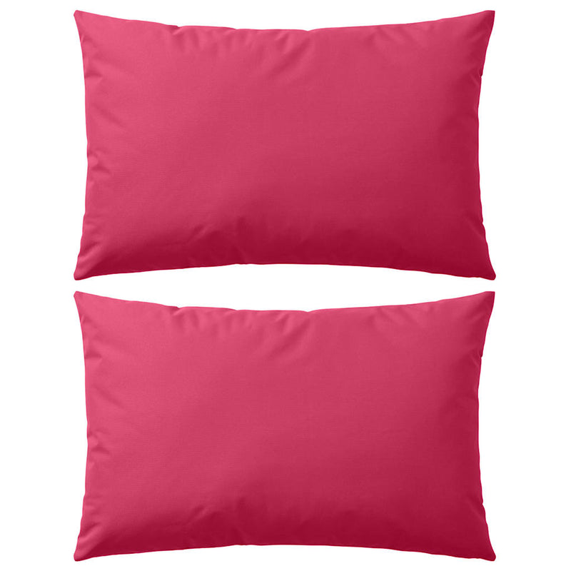 Vidaxl Outdoor -Kissen 60x40 cm Pink 2 STs